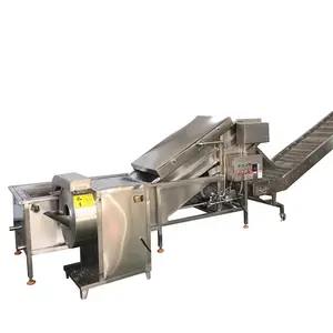 Línea de producción de patatas fritas congeladas de acero inoxidable Industrial/máquina para hacer patatas fritas a la venta