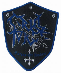 LONG LIVE the LOUO EXCITER SATIN WOVEN PATCH - Taille personnalisée, bord découpé au laser, support thermocollant - Product Image 2