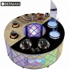 Restaurante muebles Dubai LED de mármol altar árabe banquete cafetería buffet estación/mesa para catering - Product Image 4