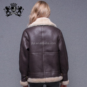<span class=keywords><strong>Pas</strong></span> <span class=keywords><strong>cher</strong></span> Alibaba Express Double Face Col De Fourrure En Peau De Mouton En <span class=keywords><strong>Cuir</strong></span> Matelassé Marron Mode Femmes <span class=keywords><strong>Veste</strong></span> - Product Image 6