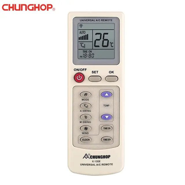 Chunghop K-100E Universal A/C Remote Control for Air Conditioner 1000 in 1