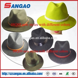 Produzione e Vendita all'Ingrosso di <span class=keywords><strong>Cappelli</strong></span> Borsalino Neri per Donne - Product Image 6