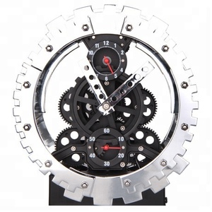 <span class=keywords><strong>Reloj</strong></span> <span class=keywords><strong>de</strong></span> <span class=keywords><strong>mesa</strong></span> con engranaje <span class=keywords><strong>antiguo</strong></span>, diseño alemán HY03C40 - Product Image 3