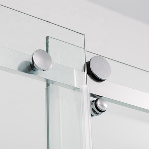 Portes de douche en verre intelligentes sans cadre pour salle de bain modernes préfabriquées avec garantie de 2 ans facile à nettoyer et à installer - Product Image 4