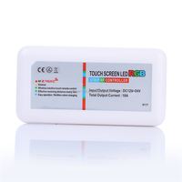 Télécommande sans fil écran tactile à led 2.4 v, DC12-24A G 18a, pour bande, ampoule et spot, rvb