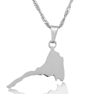 Collar con Colgante de <span class=keywords><strong>Mapa</strong></span> de País Unisex Olivia, Joyería Etíope <span class=keywords><strong>Eritrea</strong></span>, Collar con <span class=keywords><strong>Mapa</strong></span> de África <span class=keywords><strong>Eritrea</strong></span> Suave - Product Image 1