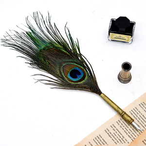 Pronto per la spedizione Retro Caratteristica Quill Dip Penna <span class=keywords><strong>Set</strong></span> Penna Cooper Pennino Calligrafia Scrittura Della Penna del Regalo <span class=keywords><strong>Set</strong></span> con il Basamento - Product Image 3