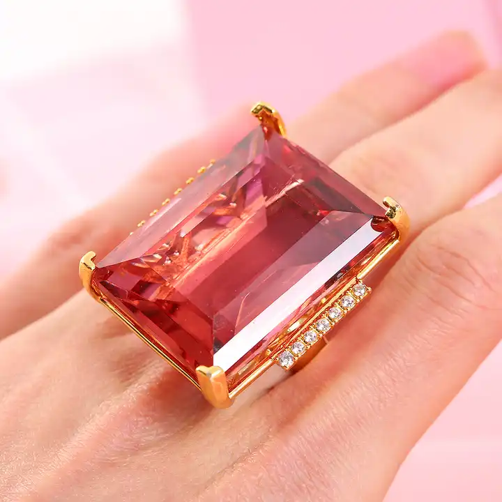 Vintage Semi Precious S925 Silver Gemstone Ring With Micro Inlaid Zirconium  Stones, Real Gold Plated For Womens Fashion From Ppfashionshop, $17.03 |  DHgate.Com