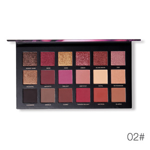 OEM Trang Điểm Shimmer Glitter Eyeshadow Palette Matte Không Thấm Nước Kéo Dài <span class=keywords><strong>18</strong></span> Màu <span class=keywords><strong>Eye</strong></span> <span class=keywords><strong>Shadow</strong></span> 3000Pc Nhãn Hiệu Riêng Bất Cứ Lúc Nào Express - Product Image 5