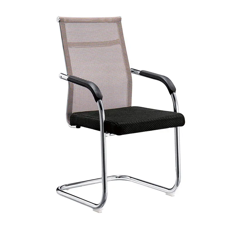 Fabricant de chaise de bureau de chaise en métal chromé base ergonomique exécutif chaise de bureau sans roues