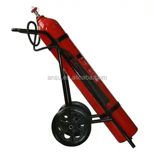 Trolley CO2 Brandblusser 9Kg 10Kg 25Kg 45Kg 100Kg Koolstofstaal CK45 Materiaal CO2 Brandblusser cilinder