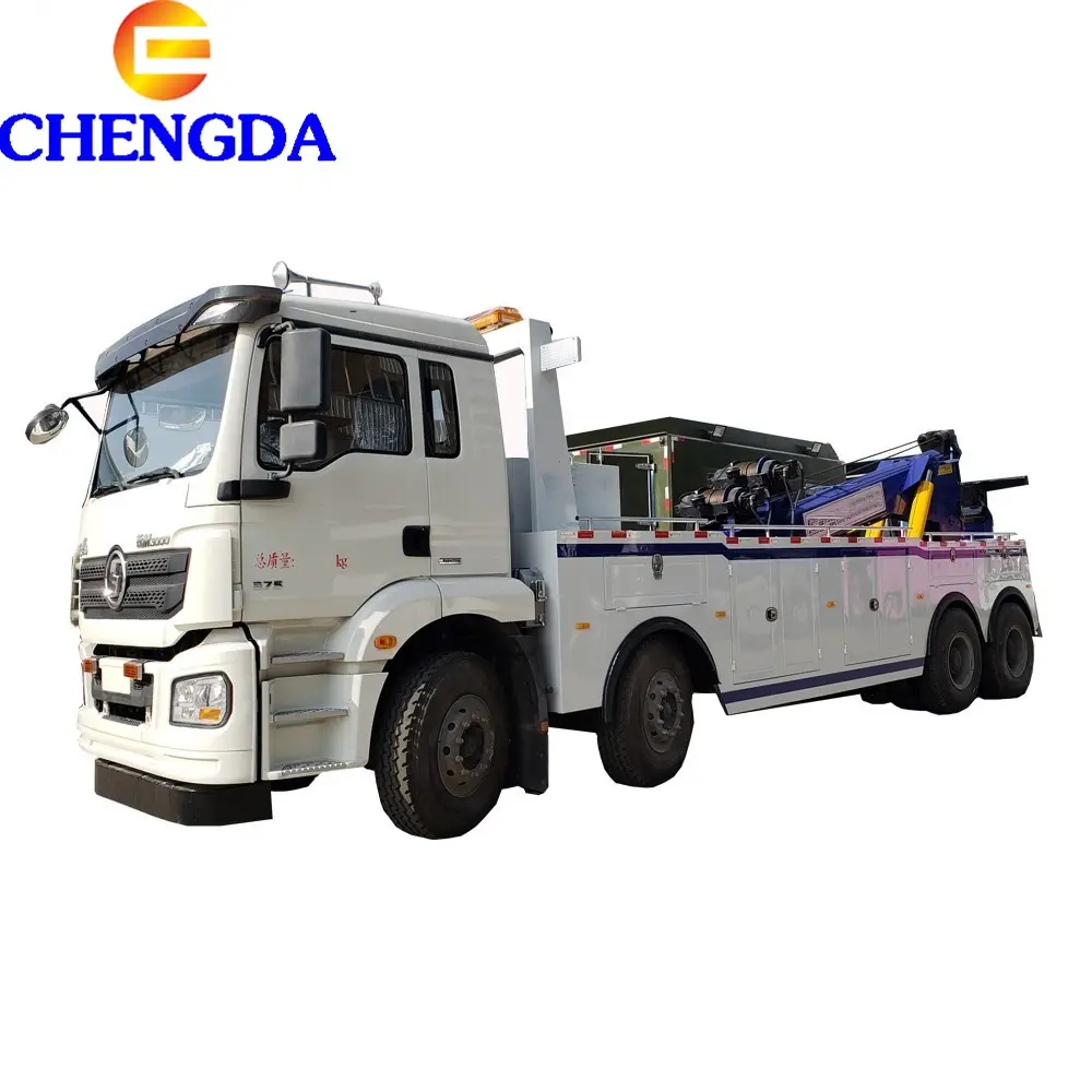 New Shacman 8x4 50ton heavy duty wrecker tow truck for sale