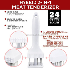 Outils de cuisson 3 Face Carré Steak attendrisseur avec aiguille en acier Inoxydable 2 en 1 De Viande et De Volaille Attendrisseur - Product Image 2