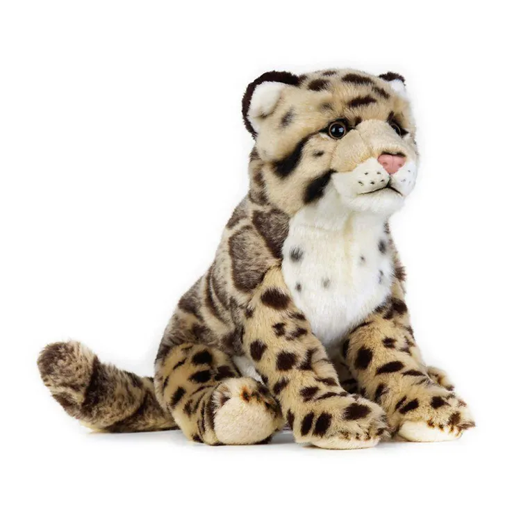 Sevimli peluş leopar peluş doldurulmuş oyuncak peluş hayvan çocuklar için hediye