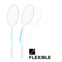 Raquette de badminton professionnelle légère et personnalisable, en fibre de carbone, 1 pièce