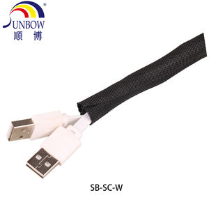 Manchon de protection pour gaine de câble tressée extensible automobile tresse en polyester <span class=keywords><strong>Agptek</strong></span> gestion des fils manchon de câble tressé - Product Image 6