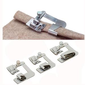 3 tailles <span class=keywords><strong>Ourlet</strong></span> Roulé Pression Machine <span class=keywords><strong>À</strong></span> Coudre De Pied de Pied Presseur Hemmer Jeu De Pieds (1/2 Pouces, 3/4 Pouces, 1 pouce) Fit pour La Plupart Tige Basse - Product Image 2