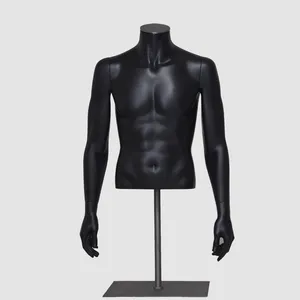 metà del corpo maschile nero busto manichini