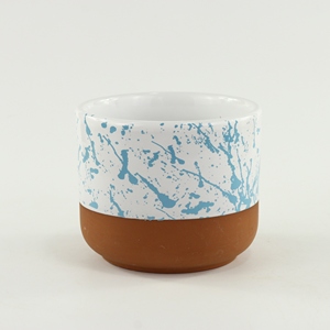 Pots de fleurs vertes Style européen, 1 pièce, pots de bureau en céramique otta, grès - Product Image 4