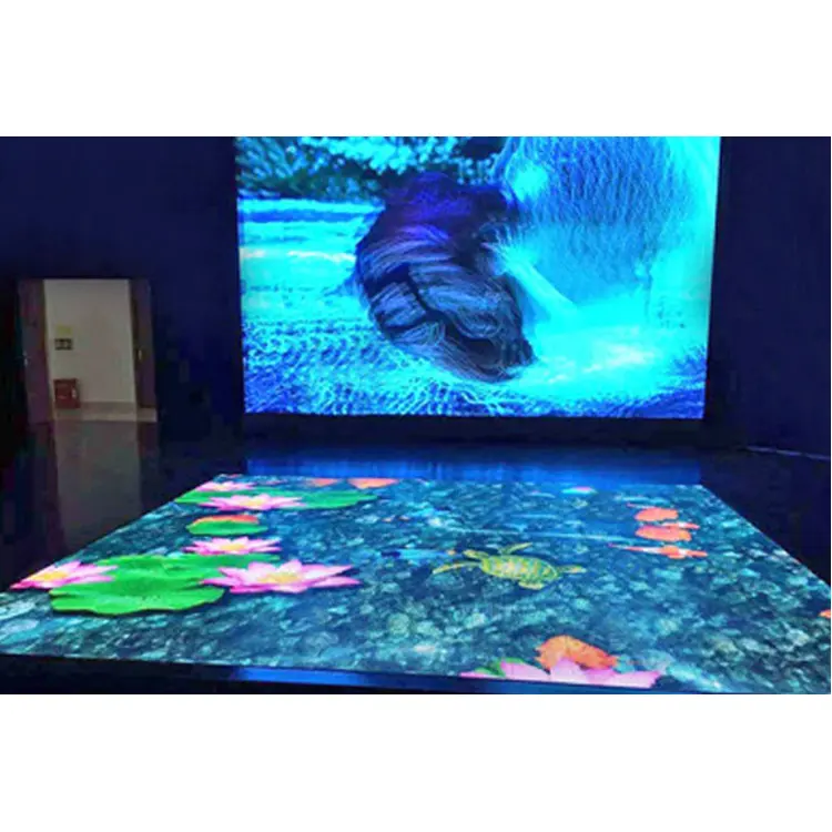 Indoor Ground Screen LED Licht Disco tragbare Panel Fliese gehärtetes Glas 3D Tanzfläche stehend LED Display Bildschirm Panels