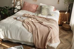 Manta Grande Personalizada Premium <span class=keywords><strong>de</strong></span> 150*180cm, 100% Algodón Orgánico, Plegable, Tejida, para Sofá, Cama, Estilo Americano/Europeo - Product Image 3