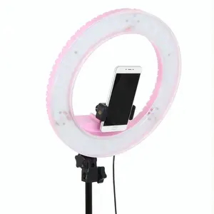 6"8"10"12" 14"18" LED Dimmable 3000K to 5500K adjustable LED ring light tripod phone holder carry bag with lightstand