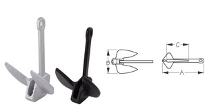 Ancora Marina di Alta Qualità in Ghisa per Barche, Navi e Yacht, Personalizzabile in Dimensioni e Peso, Nera - Product Image 4