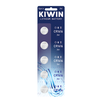 Batería de Botón de Litio de 3V Marca OEM o Kiwin, CR1616, para Placa Base y Llave de Coche
