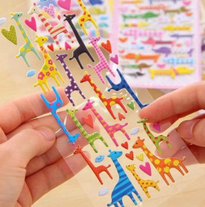 Phim Hoạt Hình Dán <span class=keywords><strong>3D</strong></span> Bong Bóng Bọt Trang trí Vinyl Dán PVC Xe Puffy Dán Cho Trẻ Em Chàng Trai Cô Gái - Product Image 6
