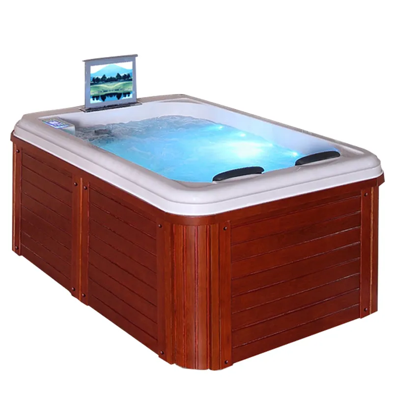 HS-SPA291Y rectangular 2 person hot tub/ hot tubs with led lights/ micro bubble spa