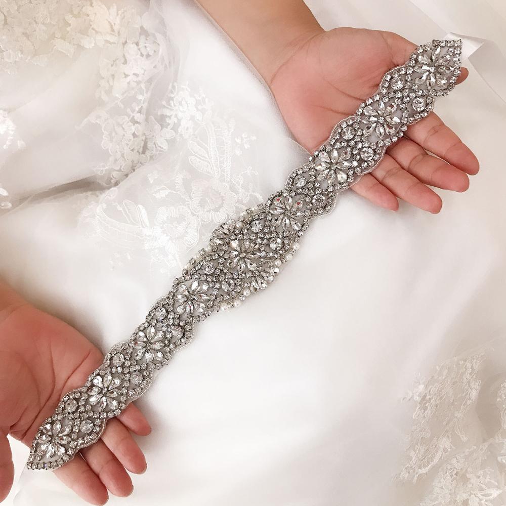 Silver Color Belt Wedding Dress Elegant Stylish Accessories