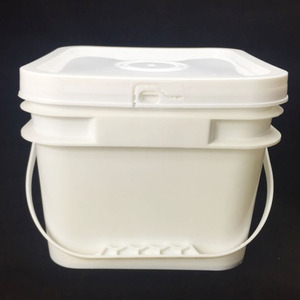 Thực Phẩm Lớp Vuông Nhựa Màu Đen Xô Với Nắp 8 Lít Nhựa Tiêm Molde Vuông Xô - Product Image 2