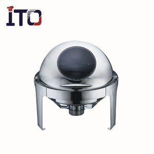 Calentador de comida pequeño y automático, vajilla plateada de lujo para frotar platos - Product Image 1