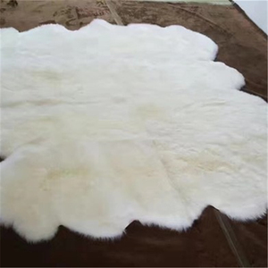 Tapis blanc en polyester, poils longs, fausse fourrure de mouton, pour canapé - Product Image 2