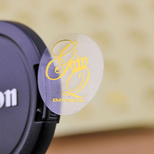 Nhãn Dán Giấy Bạc Vinyl Trong Suốt Thiết Kế Mới Của OEM, Nhãn Dán Logo Trong Suốt Với Bề Mặt Dập Nóng - Product Image 2