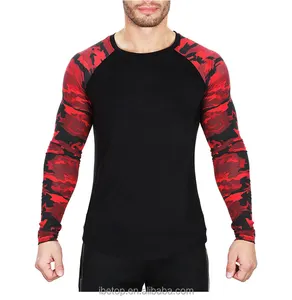Sublimation different sports wear of long sleeve t shirt for fitness