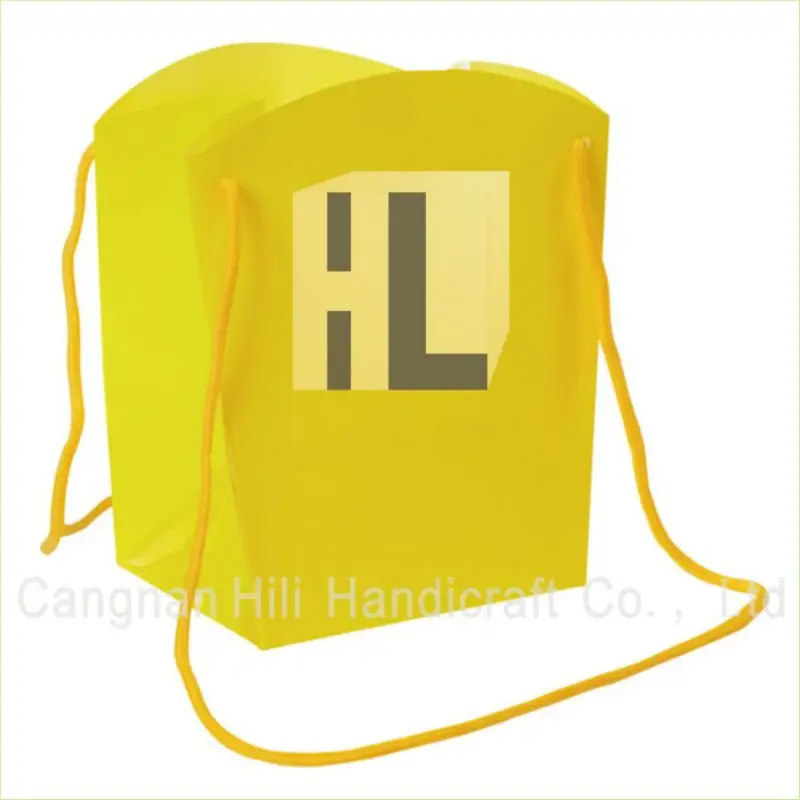 Bolsa de transporte colgante de semillas de girasol amarilla transparente personalizada/bolsa impermeable de plantas en maceta