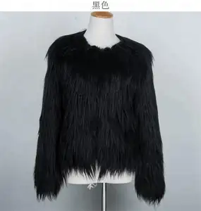 Professional v-neck coat woman winter fur With CE Certificate