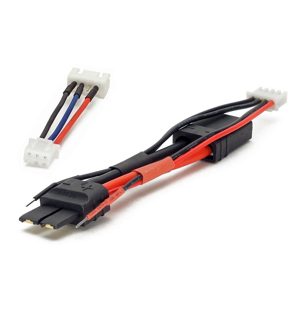 Адаптер зарядного кабеля: Traxxas ID Male Plug w/ 3S Balance Pins to Traxxas Female w/ 3S JST-XH Balance Plug & 3S to 2S Adapter