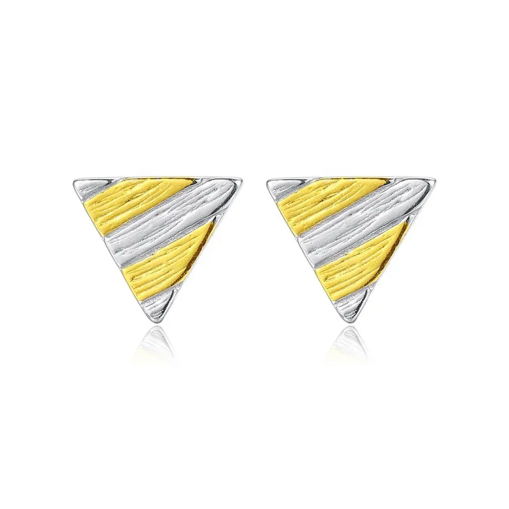 Xmxczcity — boucles d'oreilles à breloque pour femme, accessoire à clou, mignon et tendance, en forme de Triangle, en argent, vente en gros, 925