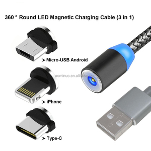 3 Trong 1 <span class=keywords><strong>T</strong></span>ừ Cáp USB Loại-C IOS Micro Nam Châm Đa Sạc Cáp Dữ Liệu - Product Image 3