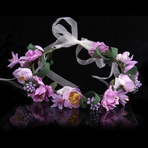 Nouvelle Main Mariée Fleur tissu Couronne mariage diadème bandeau - Product Image 1