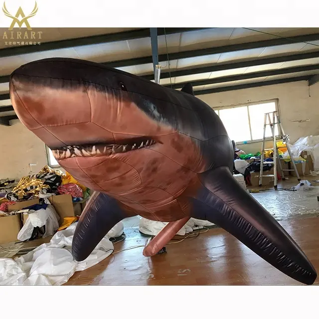 customizable giant inflatable shark whale balloon for stage display background