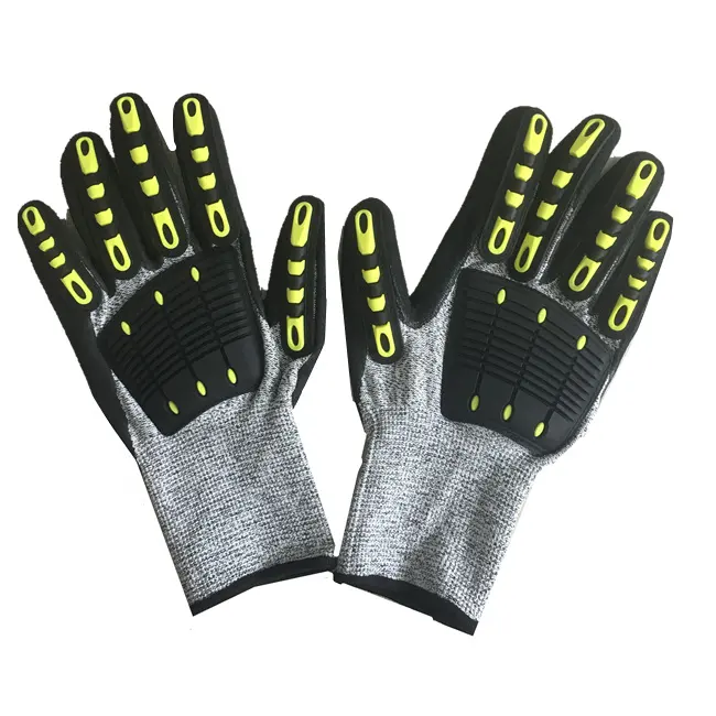Anti-cut Impact Resistant Work Mechanic Glove with En388 Cut 5 Gloves SONICE3214 S - XXL CN;JIA Sonice Grey