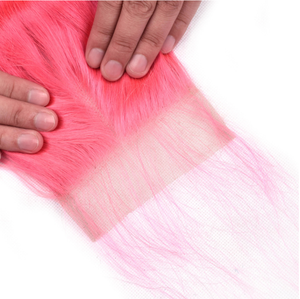 Estensioni di <span class=keywords><strong>Capelli</strong></span> Umani Brasiliani Vergini con Cuticola Allineata, Doppia Trama a Macchina, Tinte <span class=keywords><strong>Rosa</strong></span>, Senza Nodi, Vendita Calda di Fabbrica - Product Image 2