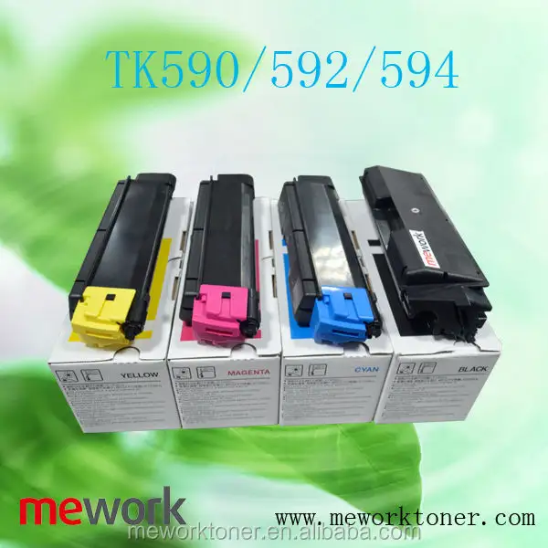 Kit de Toner de Cor para Kyocera Impressora Laser A Cores FS-C2026MFP TK590/FS-C2126MFP