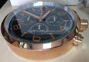 Đồng Hồ Treo Tường Kim Loại Sang Trọng Hình Đồng Hồ Treo Tường Quartz Analog Phòng Khách Quét Im Lặng Chuyển Động Kim Đơn (T6139) Thạch Anh - Product Image 6