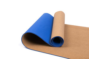 Sansd 6/8/10mm haute élasticité Durable facile à nettoyer léger écologique Tpe Cork Yoga Mat avec Double <span class=keywords><strong>couche</strong></span> - Product Image 4