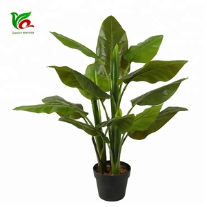 Fabrikant-Directe Verkoop 0.85 M/2.78FT Sier Plastic Kunstmatige Paradijsvogel Plant - Product Image 1