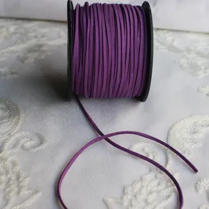 Оптовая продажа, красочный плоский кожаный шнур 5 мм, шнурок из искусственной замши для цепочки Ожерелья